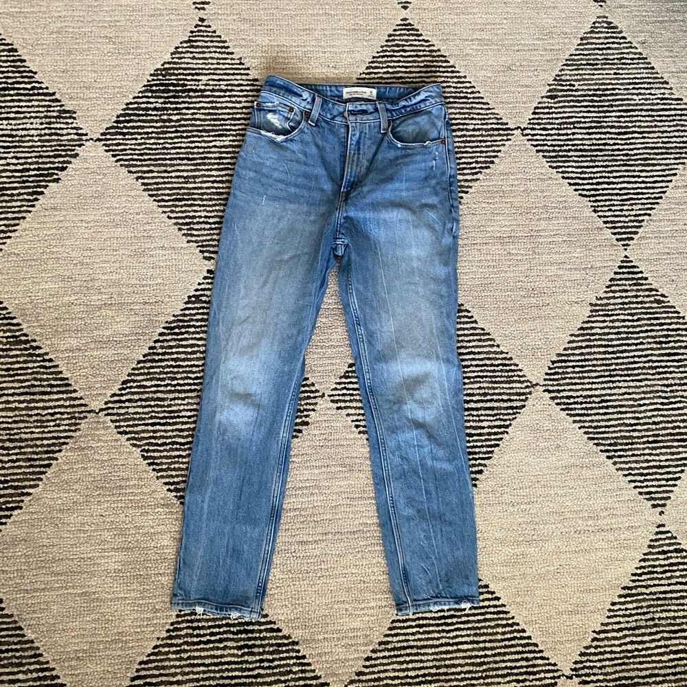 Abercrombie and Fitch Curve Love Mom Jeans